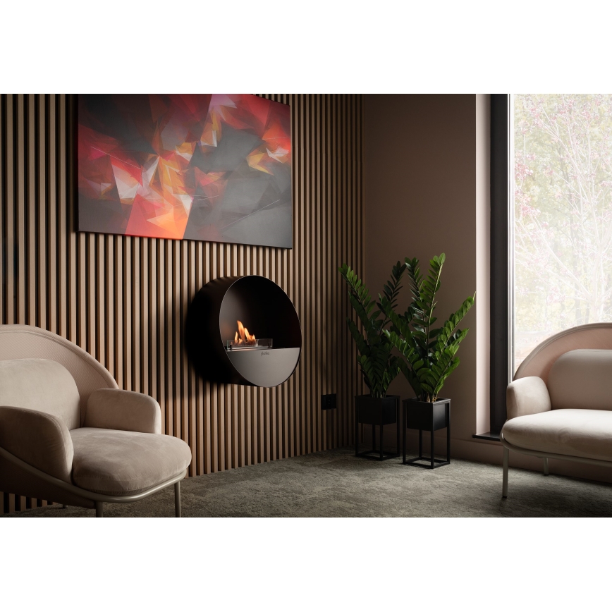 Planika - Lareira BIO com comando 72,6x65 cm 2,5kW/230V preto