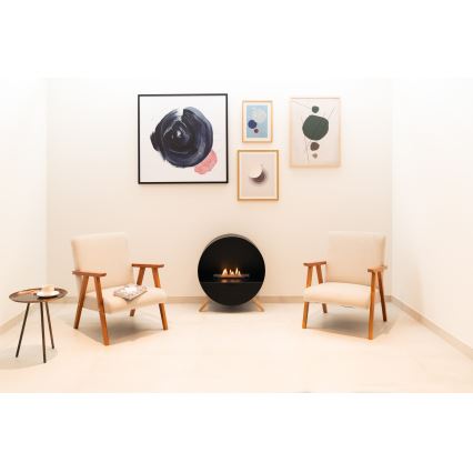 Planika - Lareira BIO com comando 72,6x65 cm 2,5kW/230V preto