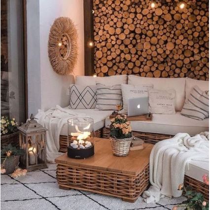 Planika - Lareira BIO 36,3x25,1 cm 2,5kW preto