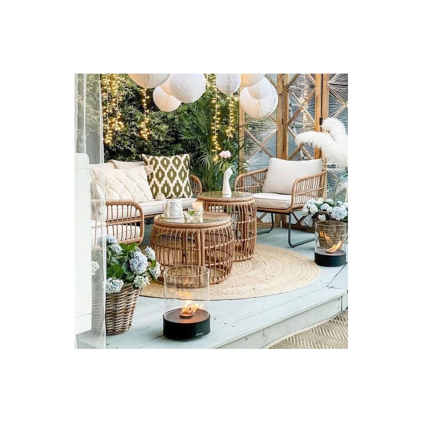 Planika - Lareira BIO 36,3x25,1 cm 2,5kW preto