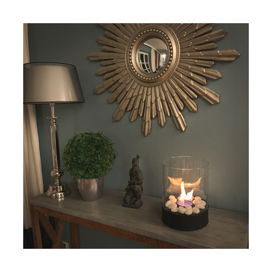 Planika - Lareira BIO 36,3x25,1 cm 2,5kW preto