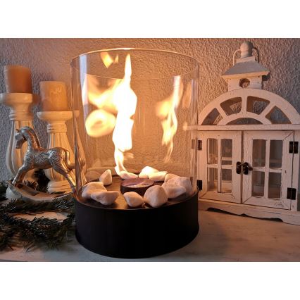 Planika - Lareira BIO 36,3x25,1 cm 2,5kW preto