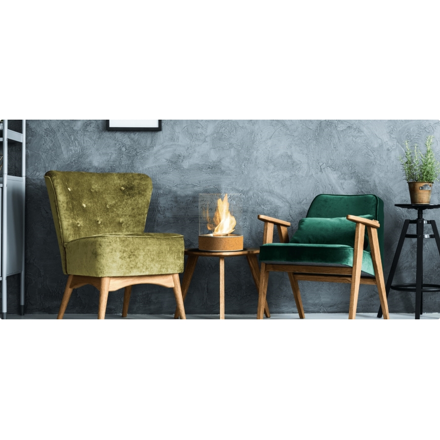 Planika - Lareira BIO 36,3x25,1 cm 2,5kW bege