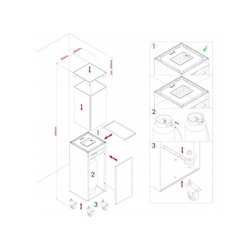 Planika - Lareira exterior a gás 142x36 cm 8kW 1xAAA branco + capa de proteção