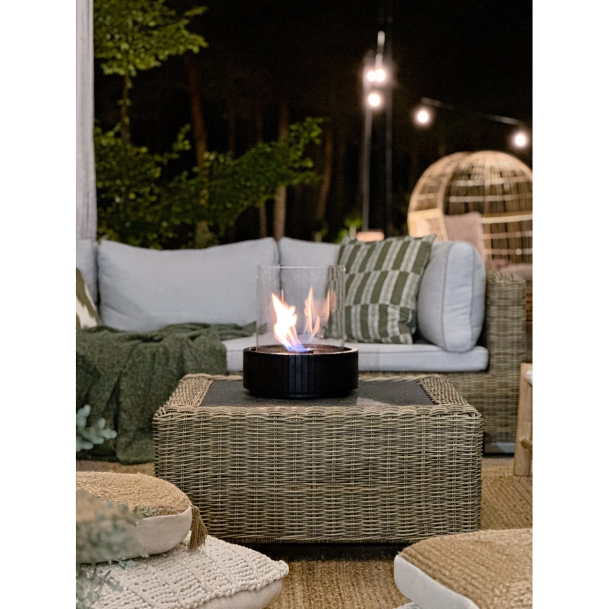 Planika - Lareira BIO 35,3x25,1 cm 2,5kW preto