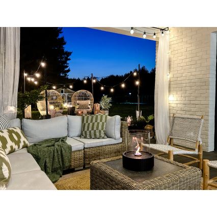 Planika - Lareira BIO 35,3x25,1 cm 2,5kW preto