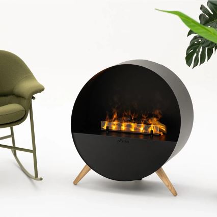 Planika MISTY - Lareira a vapor de água com comando 72,9x65,3 cm 125W/230V preto