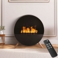 Planika MISTY - Lareira a vapor de água com comando 72,9x65,3 cm 125W/230V preto
