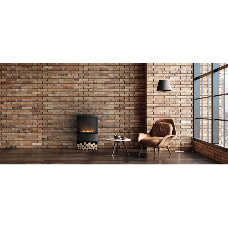 Planika - Lareira BIO com comando 83,5x48 cm 2,5kW/230V preto