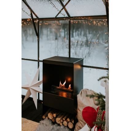 Planika - Lareira BIO com comando 83,5x48 cm 2,5kW/230V preto