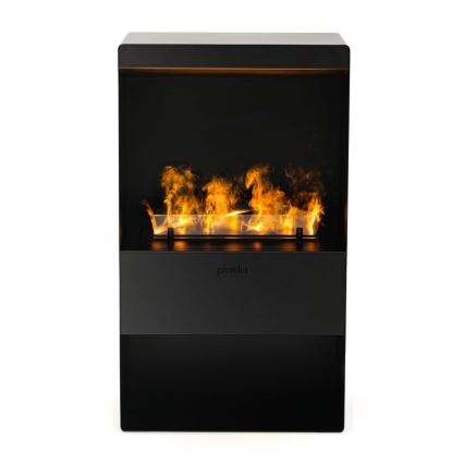 Planika - Lareira a vapor de água com comando 83x48 cm 125W/230V preto