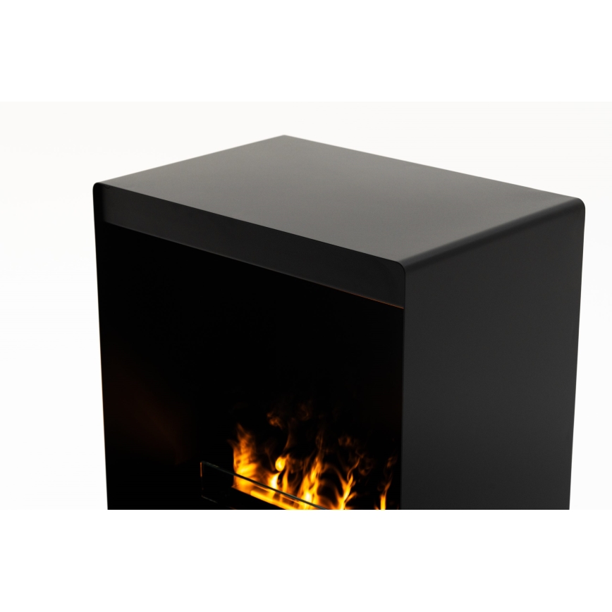 Planika - Lareira a vapor de água com comando 83x48 cm 125W/230V preto