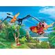 Playmobil - Conjunto de construção infantil de helicóptero com Pterodáctilo 39 pcs