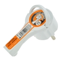 Plug angular 230V/16A branco