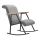 Poltrona de baloiço LUNI cinzenta