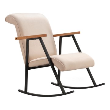 Poltrona de baloiço LUNI - creme