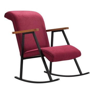 Poltrona de baloiço LUNI vermelha