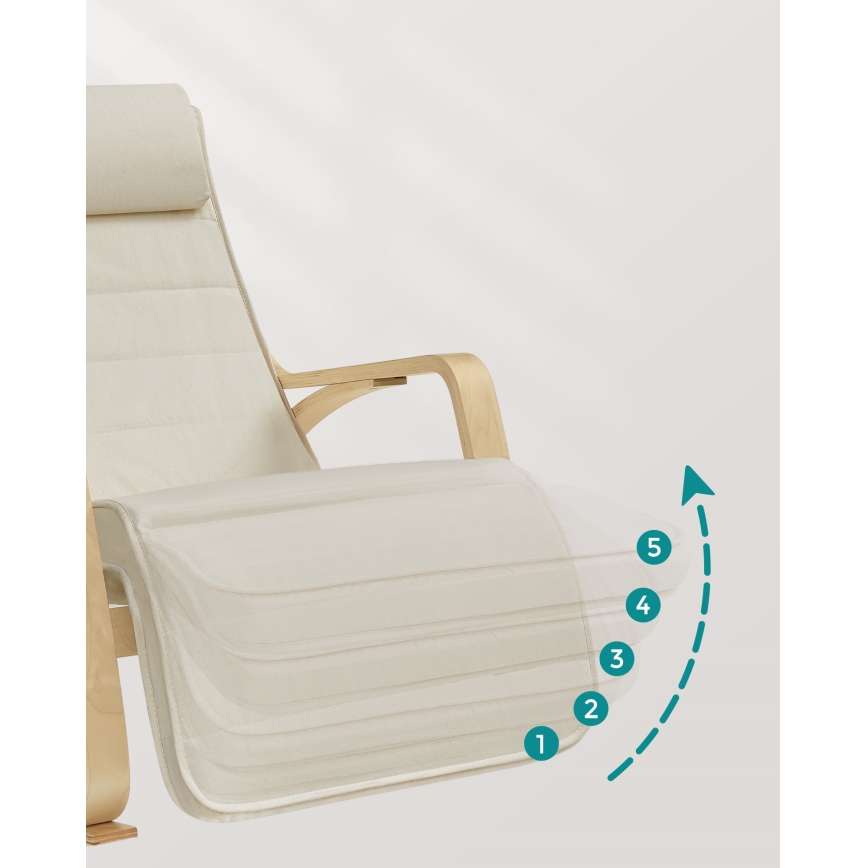 Poltrona de baloiço RESTLY bege