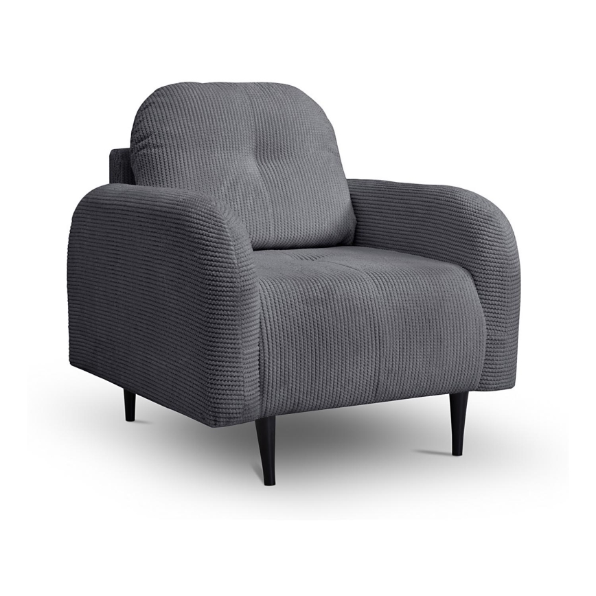 Poltrona estofada CLOUDY cinzenta