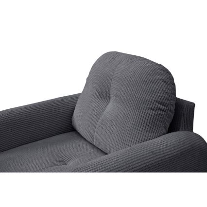 Poltrona estofada CLOUDY cinzenta