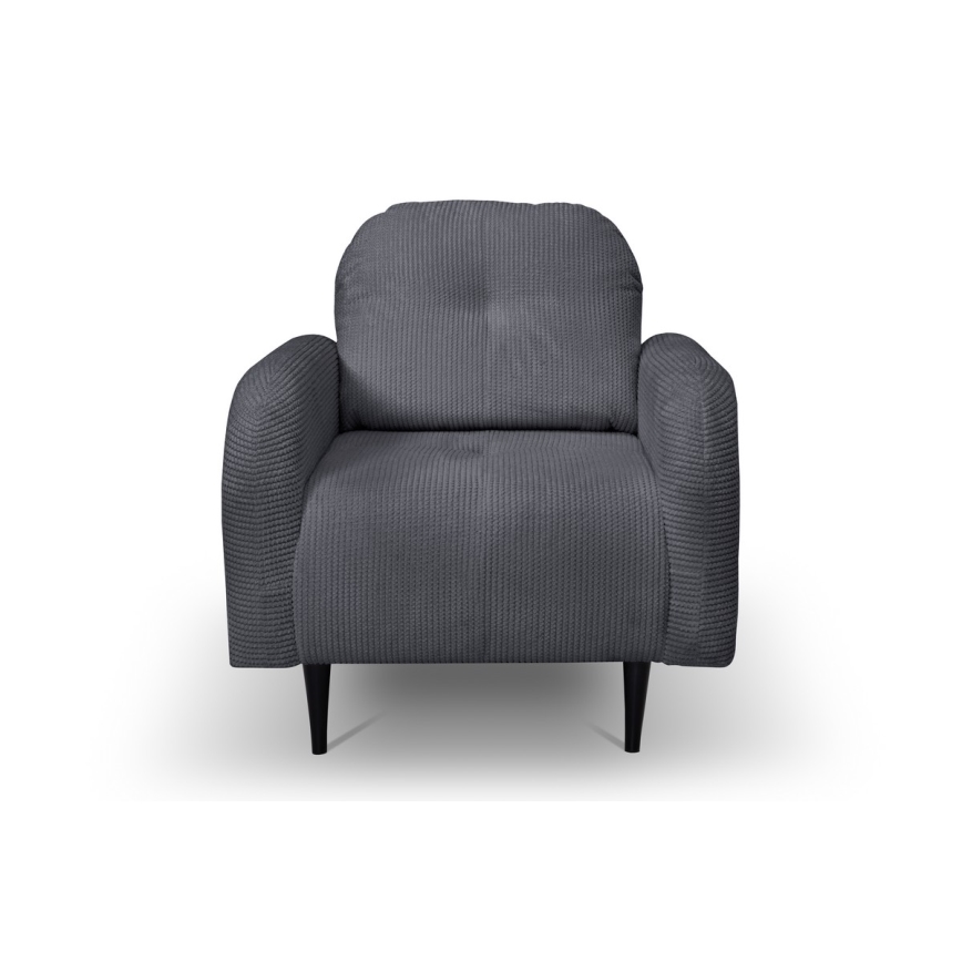 Poltrona estofada CLOUDY cinzenta