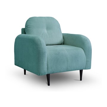 Poltrona estofada CLOUDY turquesa