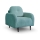 Poltrona estofada CLOUDY turquesa