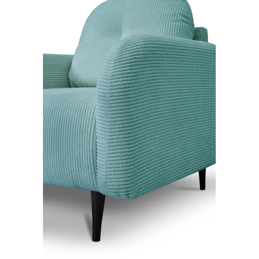 Poltrona estofada CLOUDY turquesa