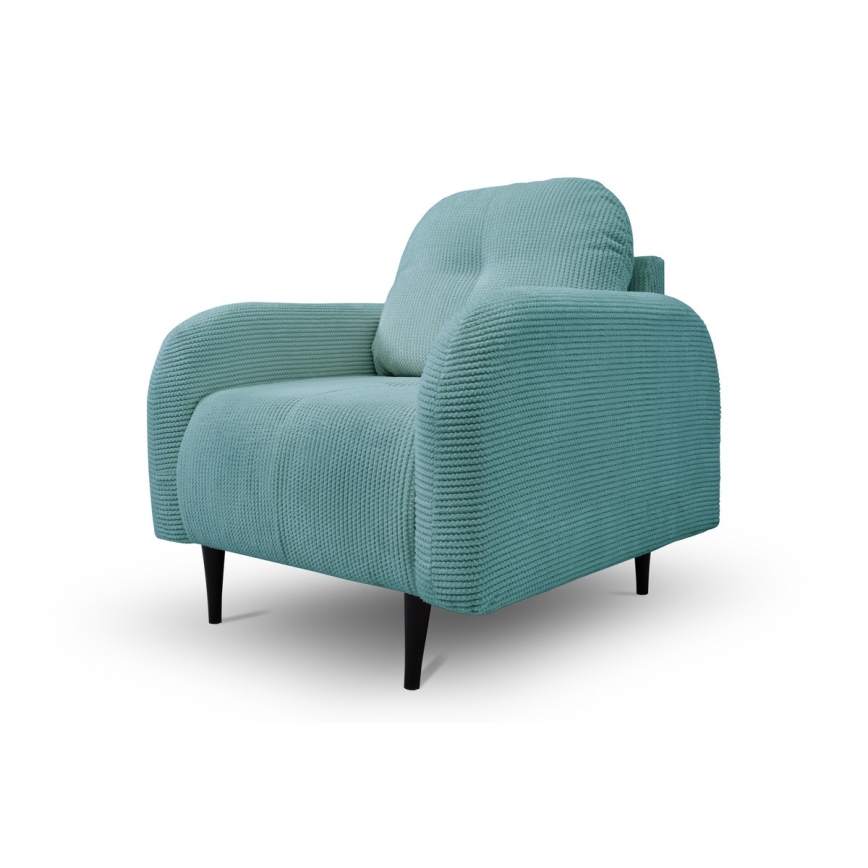 Poltrona estofada CLOUDY turquesa
