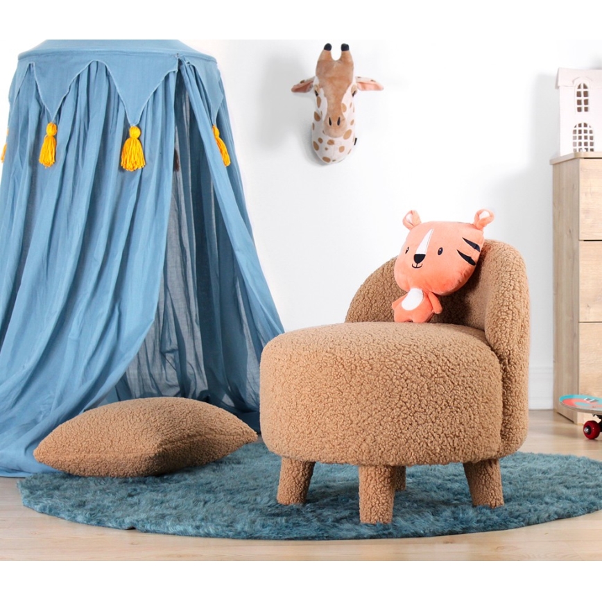 Poltrona infantil PIXI Ø 46 cm castanha