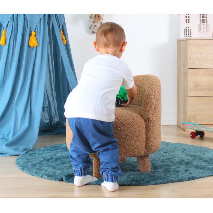 Poltrona infantil PIXI Ø 46 cm castanha