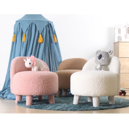 Poltrona infantil PIXI Ø 46 cm castanha