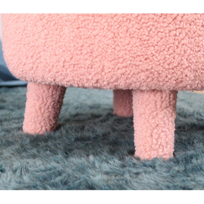 Poltrona infantil PIXI, Ø 46 cm, rosa