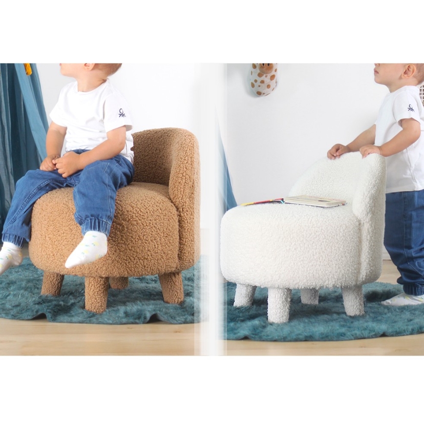 Poltrona infantil PIXI, Ø 46 cm, rosa