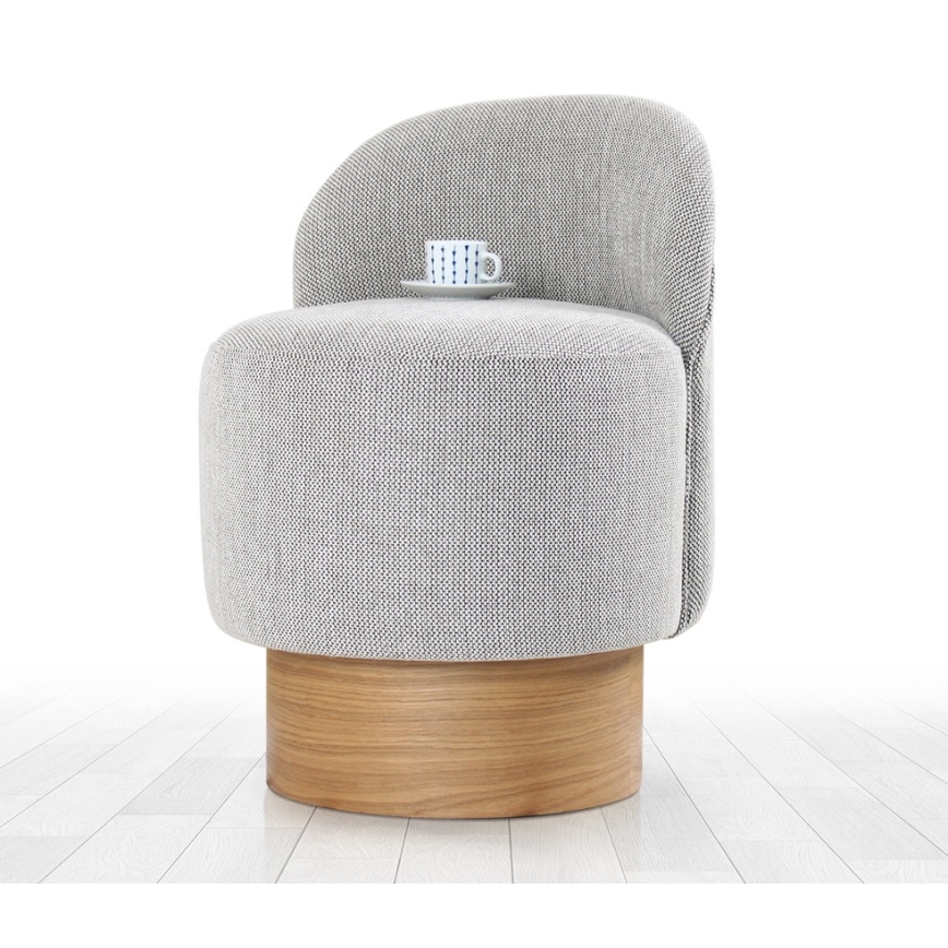 Poltrona infantil RIKI 40x47 cm cinza