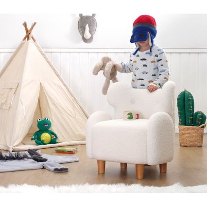 Poltrona infantil TOBI branca