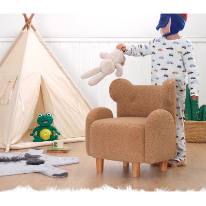 Poltrona infantil TOBI castanha