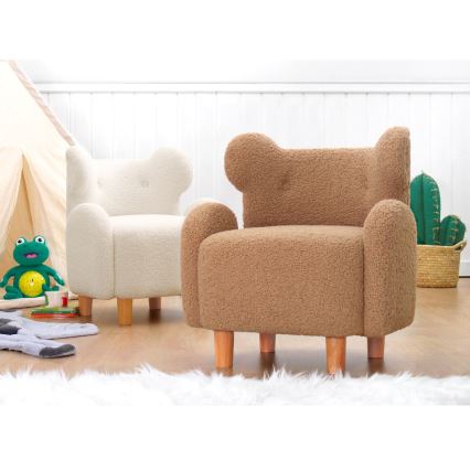 Poltrona infantil TOBI castanha