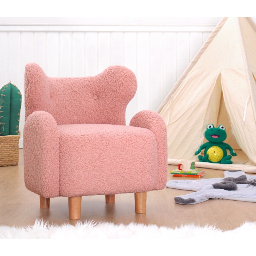 Poltrona infantil TOBI rosa