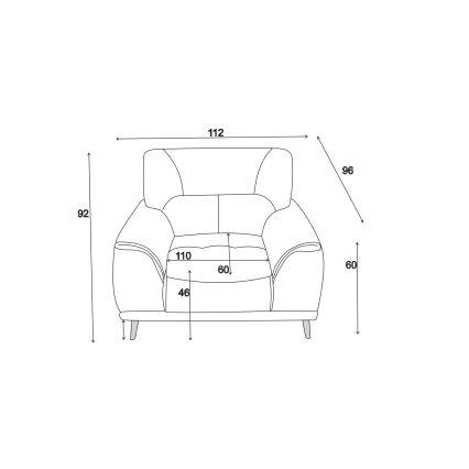 Poltrona LIVORNO bege