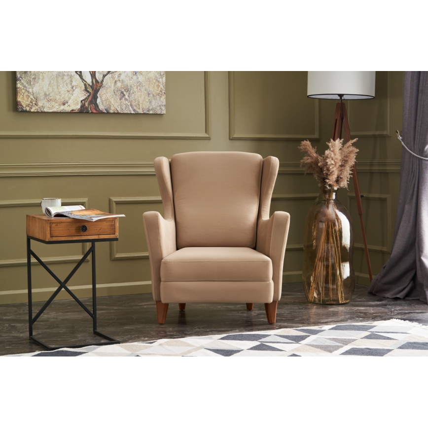 Poltrona NUPI com abas, creme