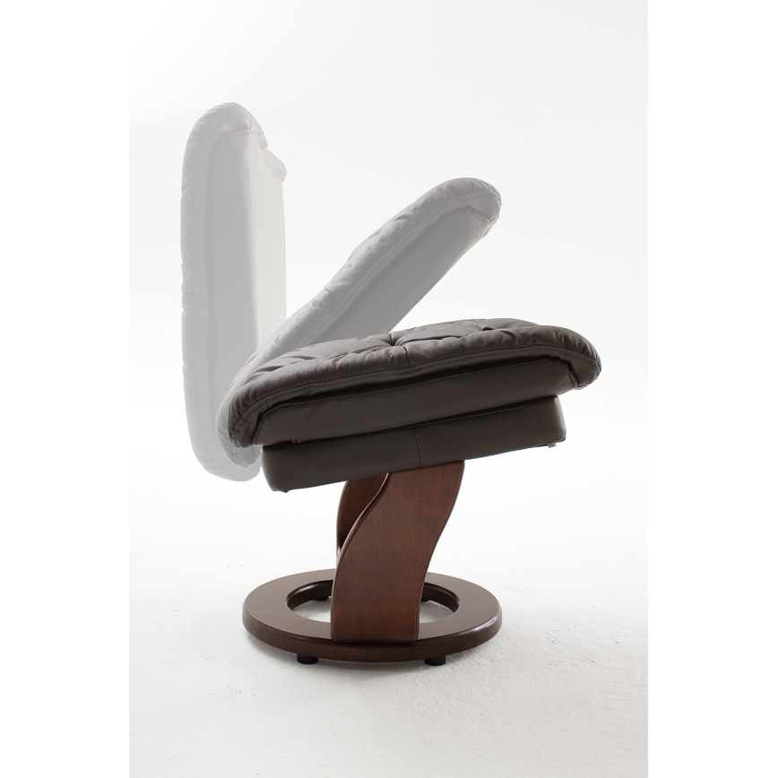 Poltrona reclinável HABI castanha/nogueira