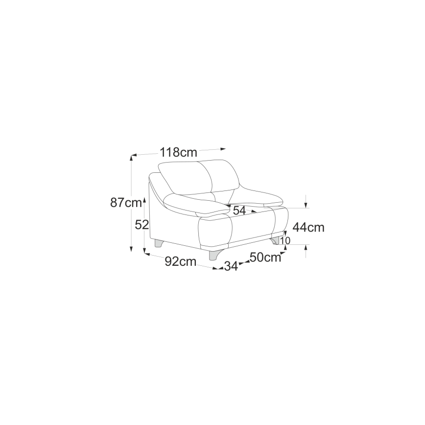 Poltrona RIMINI cinza