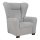 Poltrona tipo 'wing' VIVA, cinzenta