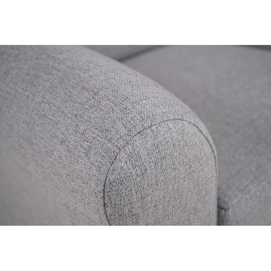 Poltrona tipo 'wing' VIVA, cinzenta
