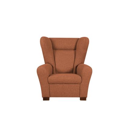 Poltrona VIVA com encosto em asa, laranja