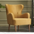 Poltrona Wingback NEKO dourada
