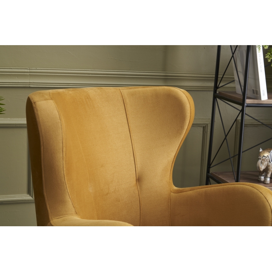 Poltrona Wingback NEKO dourada