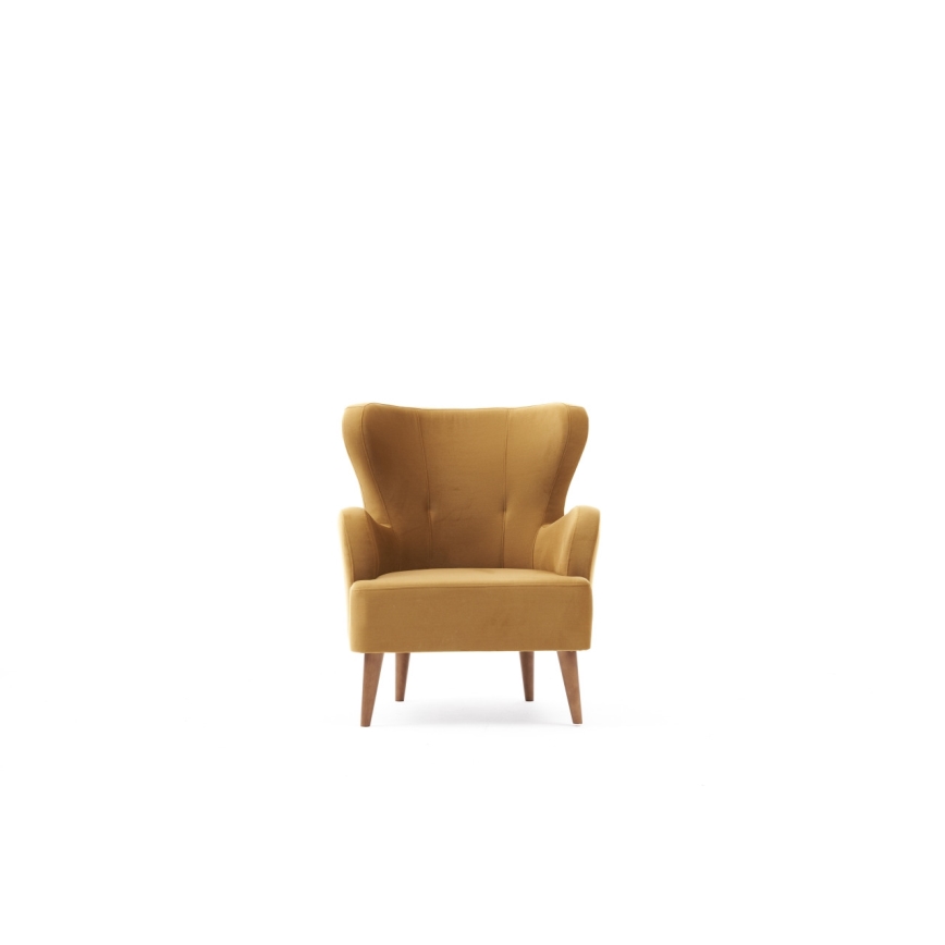 Poltrona Wingback NEKO dourada