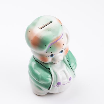 Porquinho mealheiro turquesa